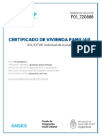Certificado de Vivienda Familiar: SOLICITUD Solicitud de Encuesta