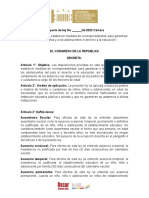 p.l.075-2022c (Corresponsabilidad Con El Derecho A La Educación)