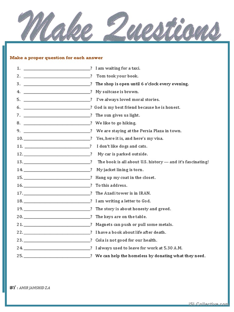 Make Questions | PDF | Art