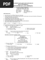 UHT 1 Bahasa Inggris Kelas 8 Semester 1