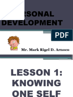 Personal Development - Week 1