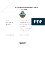 Plan de Desarrollo Económico Del Distrito de Marcas 2011 - 2021