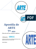 Apostila Arte 7 Ano BNCC 1 Bimestre