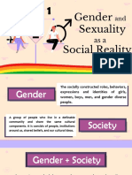Lesson 1 Gender and Sexuality As A Social Reality