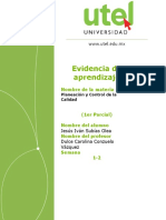 Planeación y Control de La Calidad - EA - 1