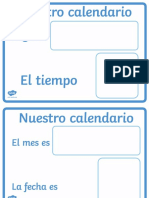 Sa T C 067 El Calendario Diario y El Tiempo Posters de Exposicion Ver 1