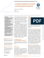 Supraventricular Tachyarrhythmias and Their Management in The Perioperative Period