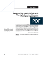 Paroxysmal Supraventricular Tachycardia Following Ondansentron Intravenous Administration - A Case Report