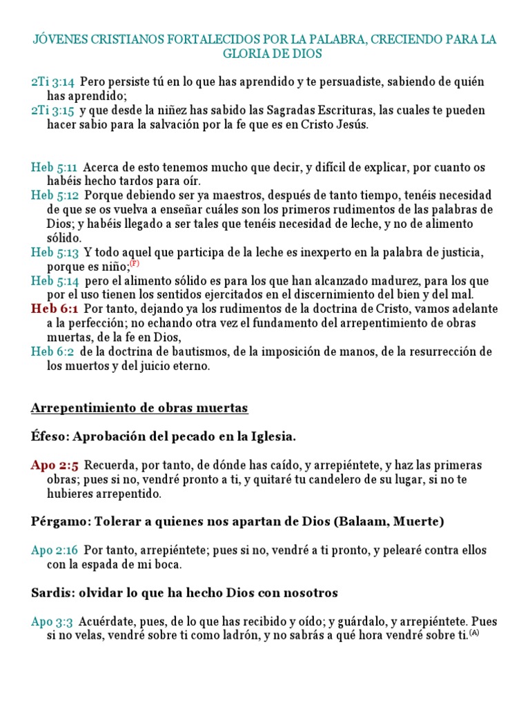 Fortalecidos en la Fe Cristiana | PDF | Cristo (título) | Creencia y ...