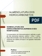 Nomenclatura Dos Hidrocarbonetos