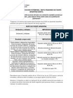 Ganancias. Justificación Patrimonial. Renta Financiera de Fuente Argentina Exenta.