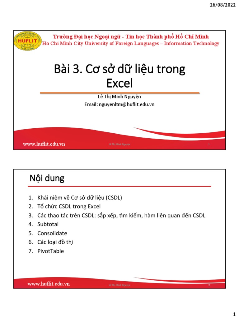Bai 3 co so du lieu trong excel pdf