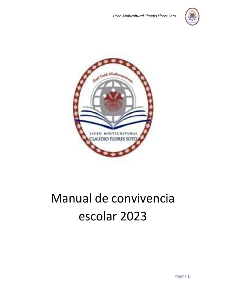 Manual de Convivencia Escolar 2023 | PDF | Violencia | Agresión