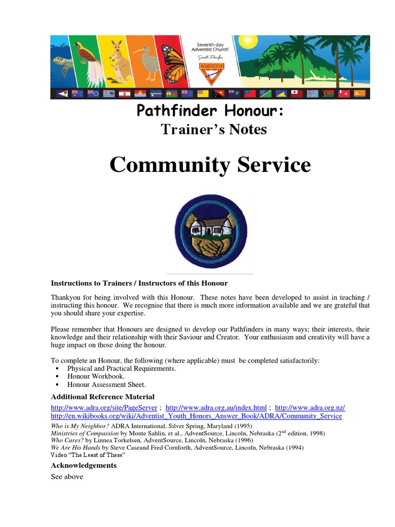 Pathfinder Community Service Training | PDF | Jesus