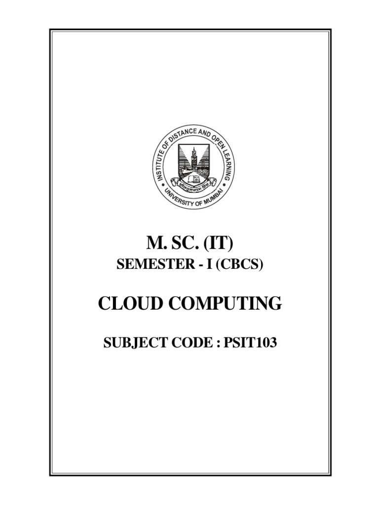 Cloud Computing Course Overview | PDF | Art | Computers