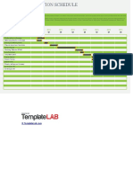 Hotel Construction Schedule - TemplateLab.com