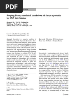 Sleeping Beauty-Mediated Knockdown of Sheep Myostatin