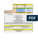 32nd Avenue Cost Sheet