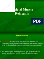 Skeletal Muscle Relaxants