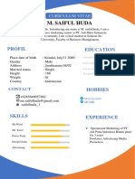 CV - M.saiful Huda