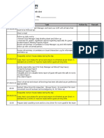 FO - Assist & Duty Manager (AM, PM, Night) Checklist