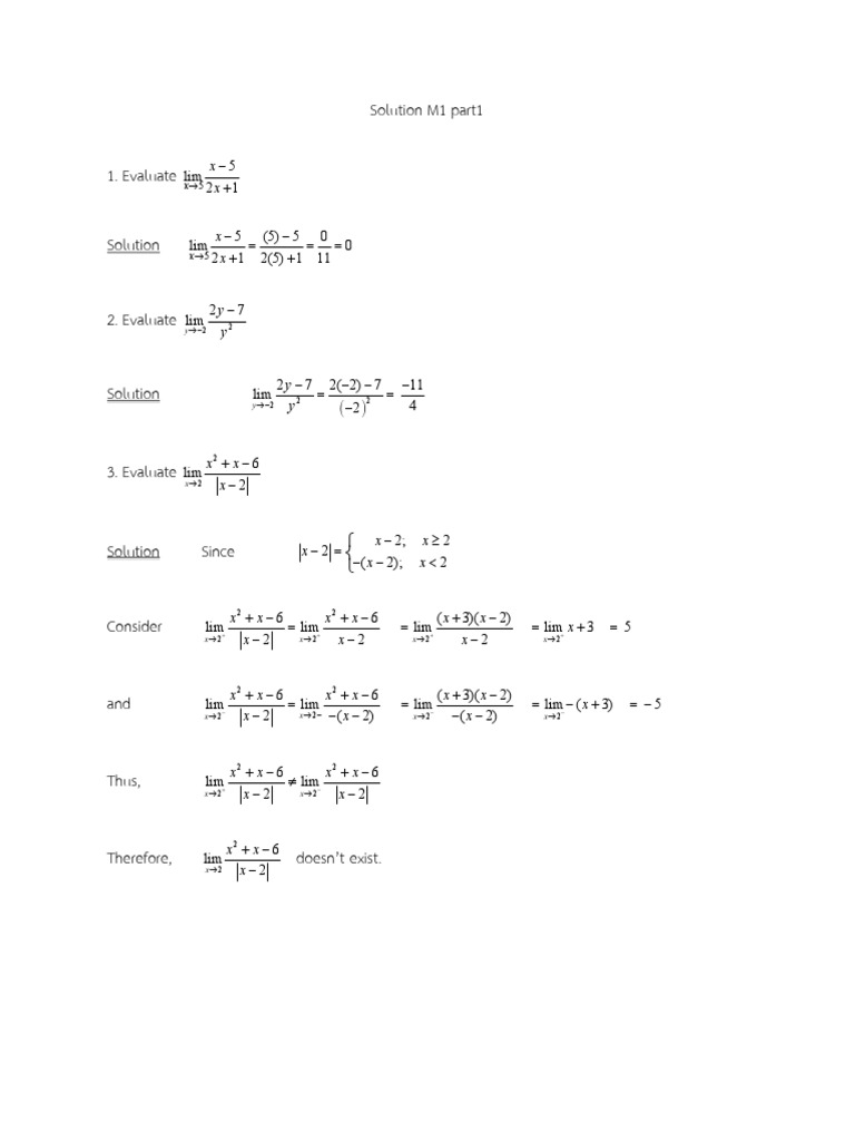 Solution Module+1+part+1 | PDF | Function (Mathematics) | Elementary ...