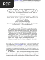 Mobile Monitoring of Mood (MoMo-Mood) Pilot - A Longitudinal, Multi-Sensor Digital Phenotyping Study of Patients With Major Depressive Disorder and Healthy Controls