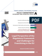 Legal Perspective of The Regulatory Framework and Challenges For Franchising in The EU