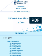 Türk Dili II 4. Ünite