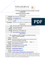 Social Media and Covid 19 Pandemic Accelerating The Learning of English As A Foreign Language Efl