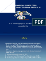 Kul 1 - Pedoman Penulisan Tesis