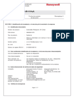 Ficha de Seguridad R 1234yf Gas Servei Sa