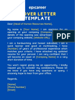 Cover Letter Templat