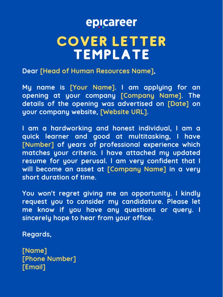 Cover Letter Templat PDF