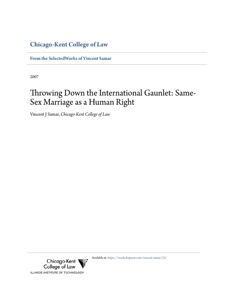 Throwing Down The International Gauntlet Stamped PDF Equal