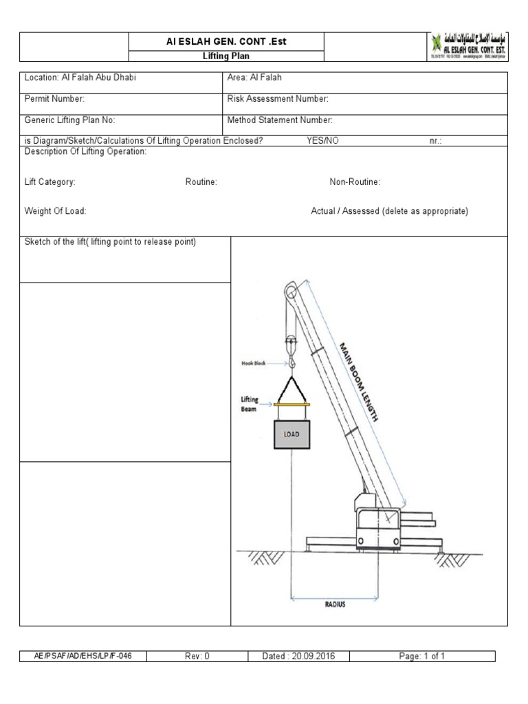 46 lifting Plan PDF Safety