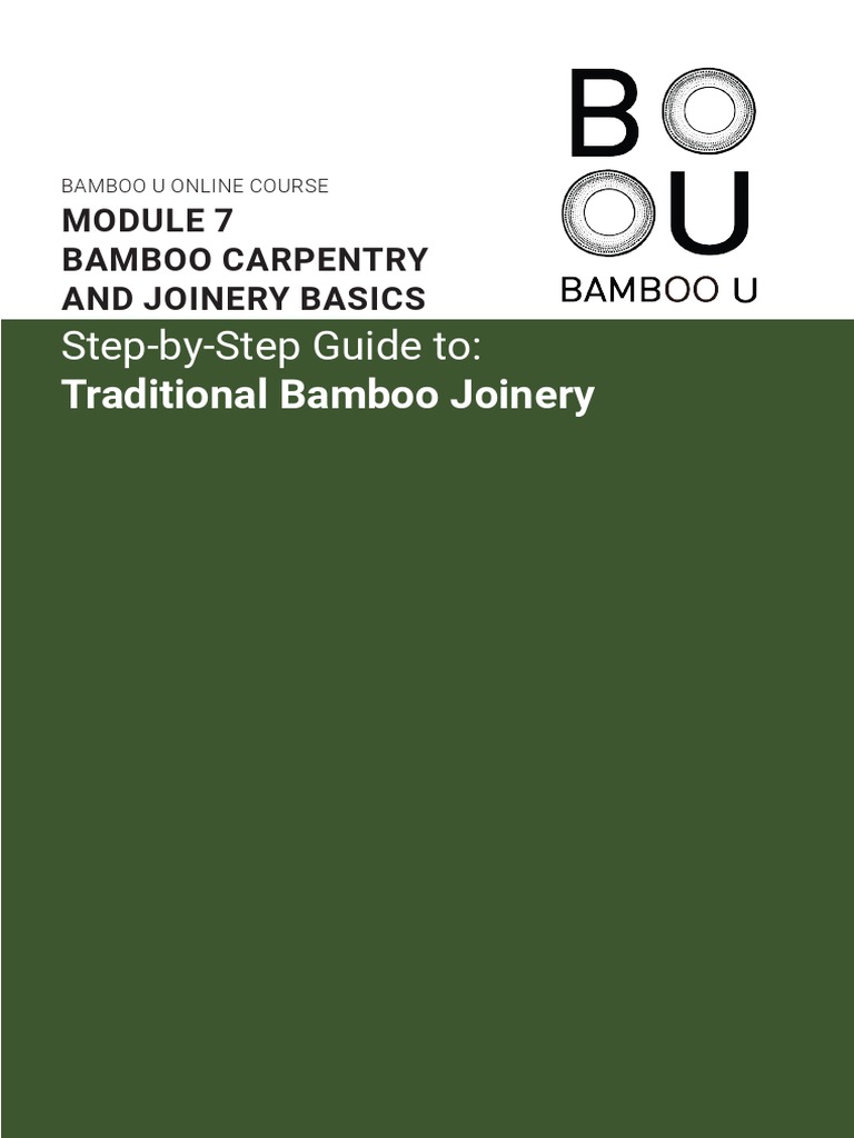 Fish Mouth Joint Guide for Bamboo Craft | PDF | Personal Protective ...