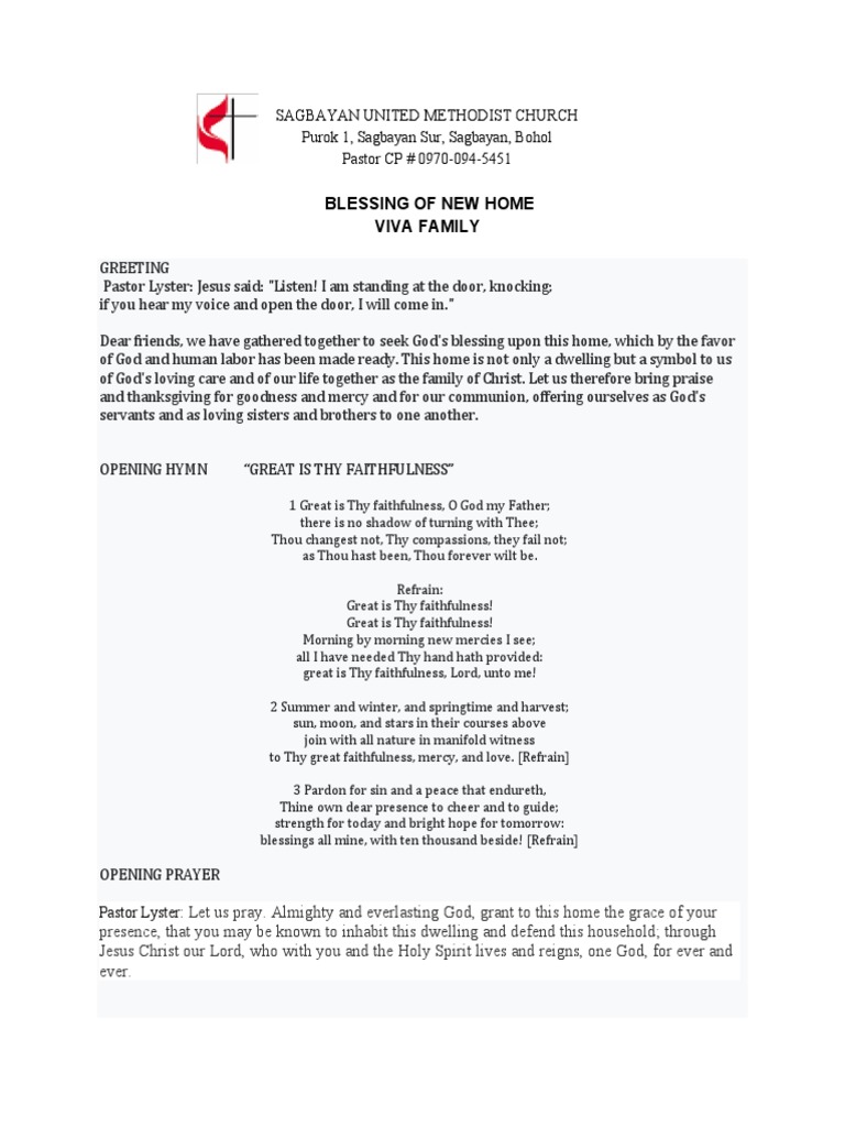 House Blessing PDF Jesus Prayer