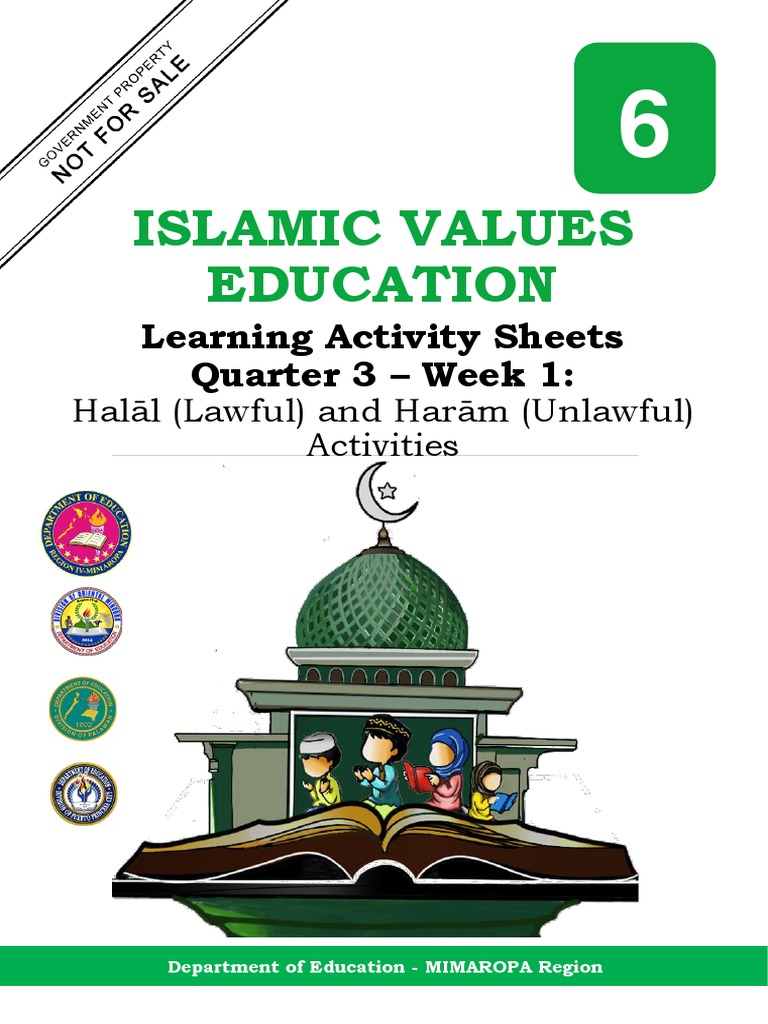 Islamic Values Education6 - Q3 - w1 - Halal and Haram Activities | PDF ...