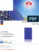 Datasheet of PV Module