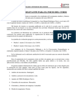 Información Relevante para El Inicio Del Curso 2022-23