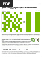 Accelerating Matrix Multiplication With Block Sparse Format and NVIDIA Tensor Cores - NVIDIA Technical Blog