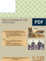 The Customs of The Tagalogs