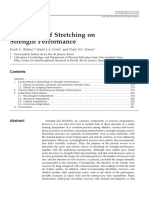 The effects of stretching on strenght performance
