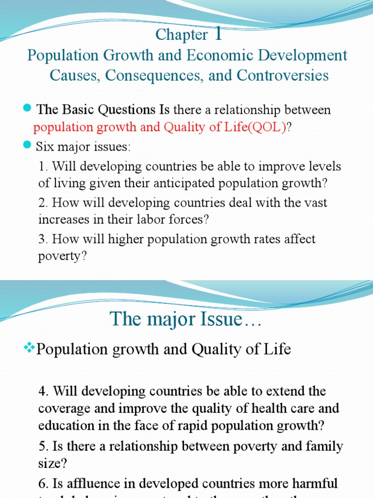 Population Growth and Economic Impact | PDF