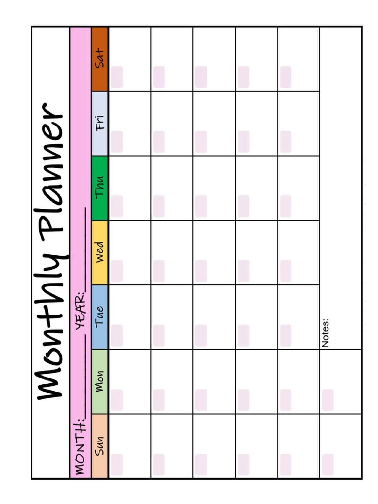 A5 Planner PDF