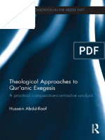 (Culture and Civilization in The Middle East) Hussein Abdul-Raof - Theological Approaches To Qurâ ™anic Exegesis - A Practical Comparative-Contrastive Analysis-Routledge (2012)