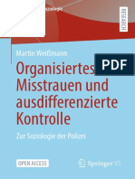 Organisiertes Misstrauen Und Ausdifferenzierte Kontrolle: Martin Weißmann