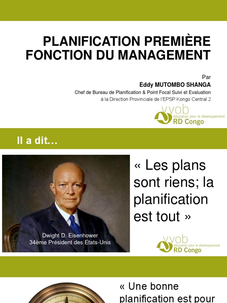 Importance de la Planification en Management | PDF | Planification