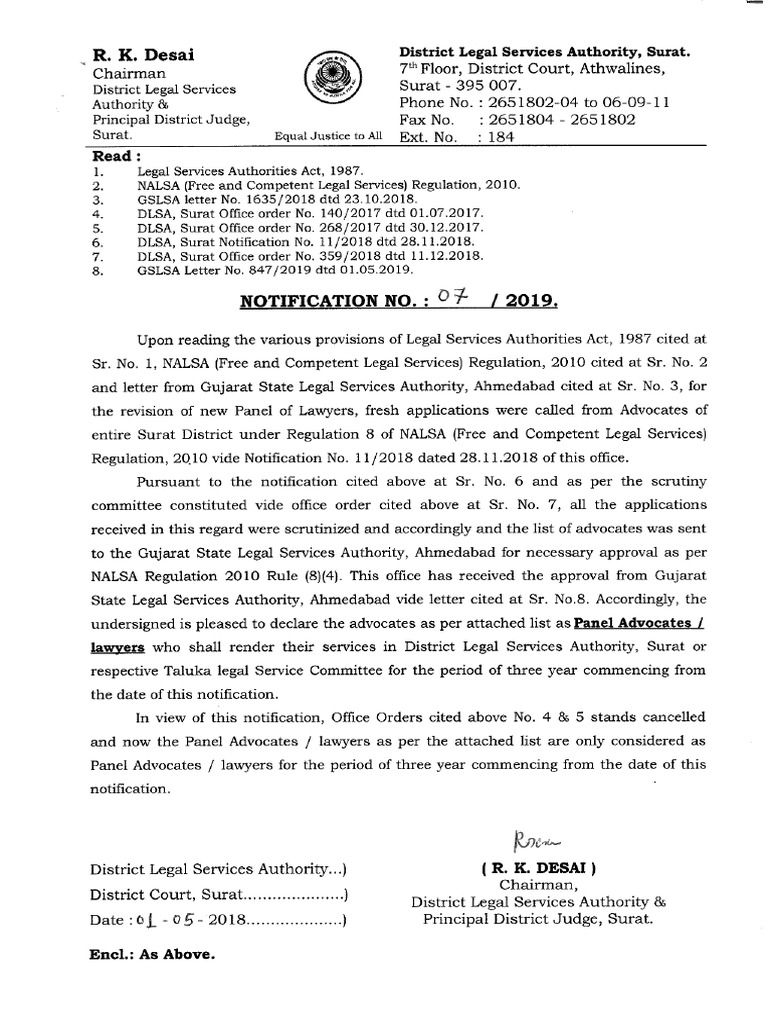 List of Panel Advocate of Surat PDF